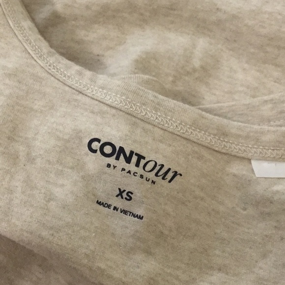 Pacsun Contour Crop Top Natural - Picture 3 of 6
